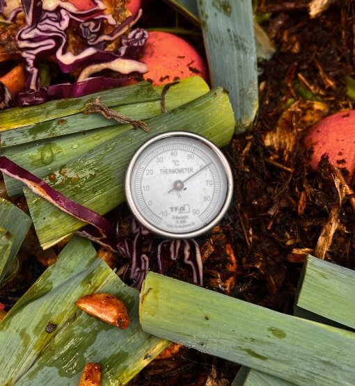 Chaleur dans le composteur Comp'Hot