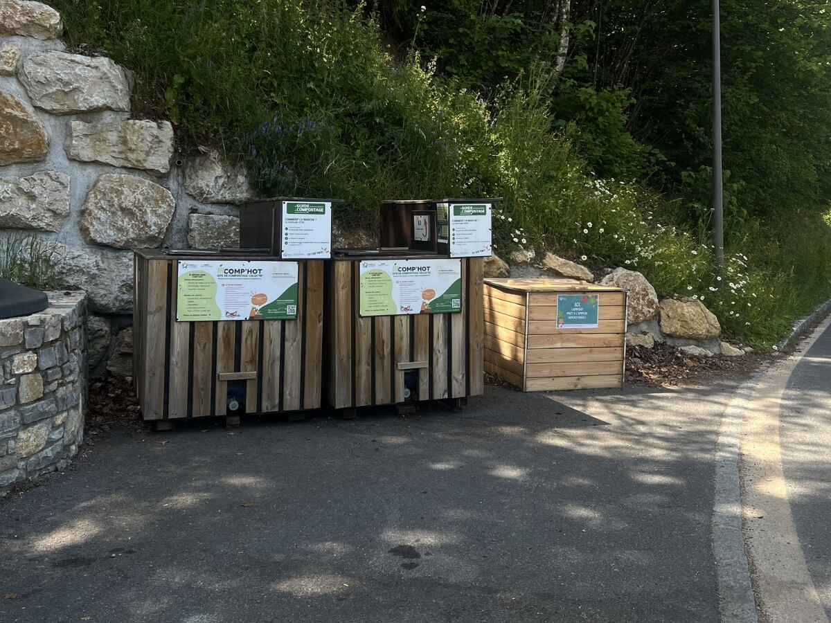 Site de compostage collectif route de la Gorge du Cé, Mont-Saxonnex