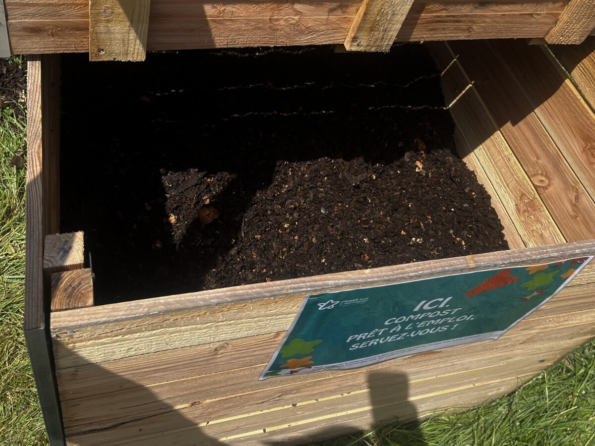 Bac de maturation en bois 800 litres pour le compost au Mont-Saxonnex